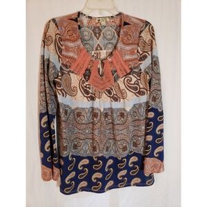 Women's Unity Boho Long Sleeve Blouse Size M